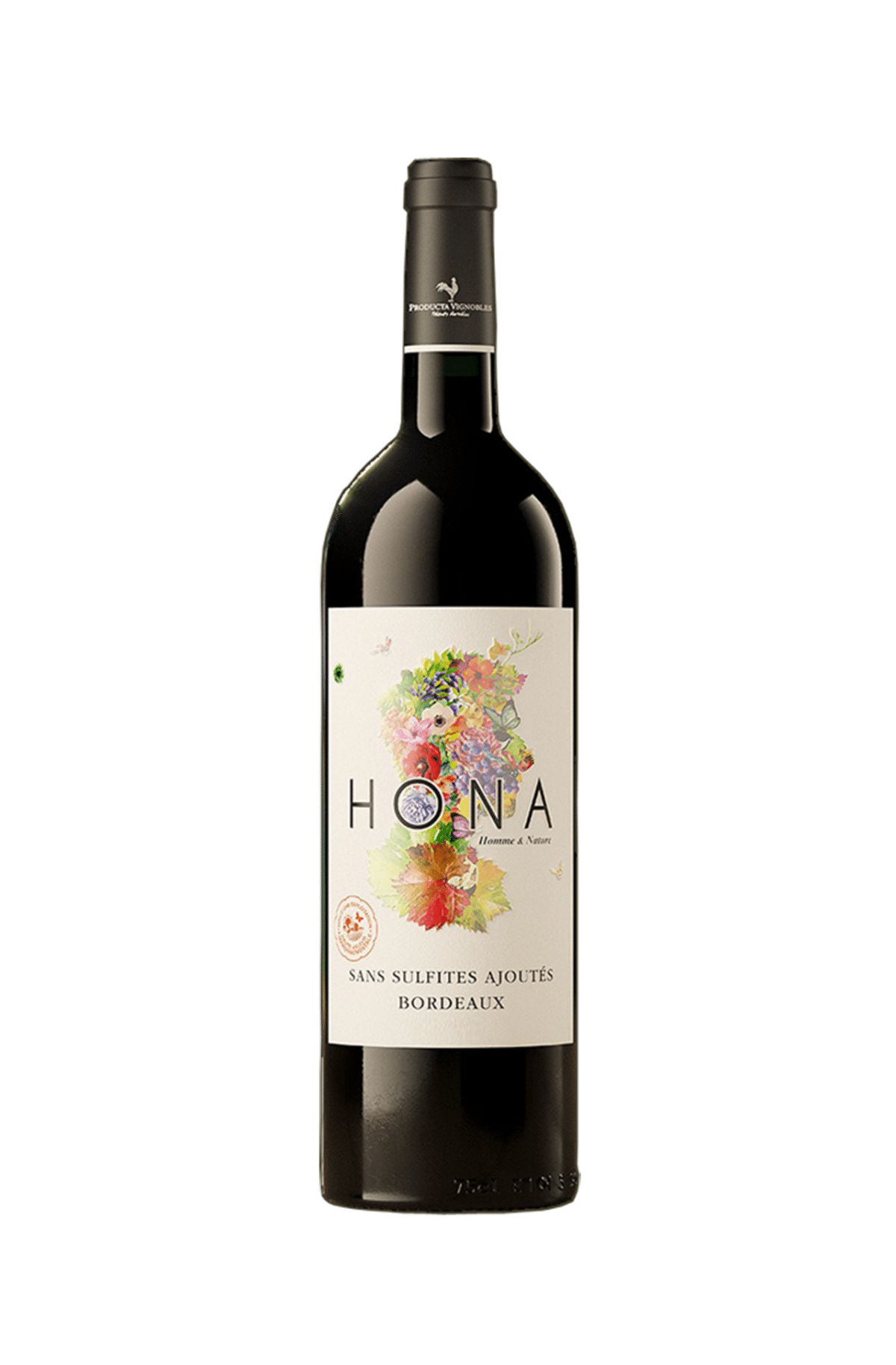 Hona vin Bordeaux rouge sans sulfite