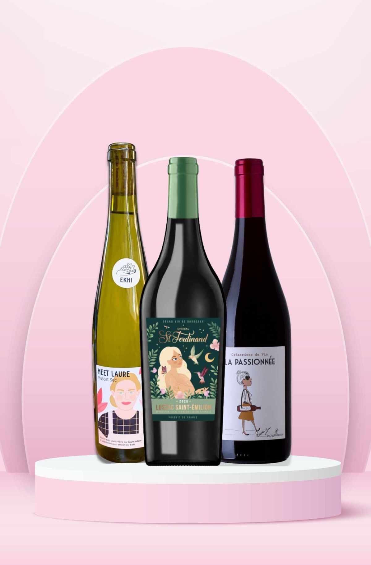 Coffret vin de femmes : cadeau copine, cadeau vin, vin anniversaire, vin à offrir, cadeau vin femme, coffret vin