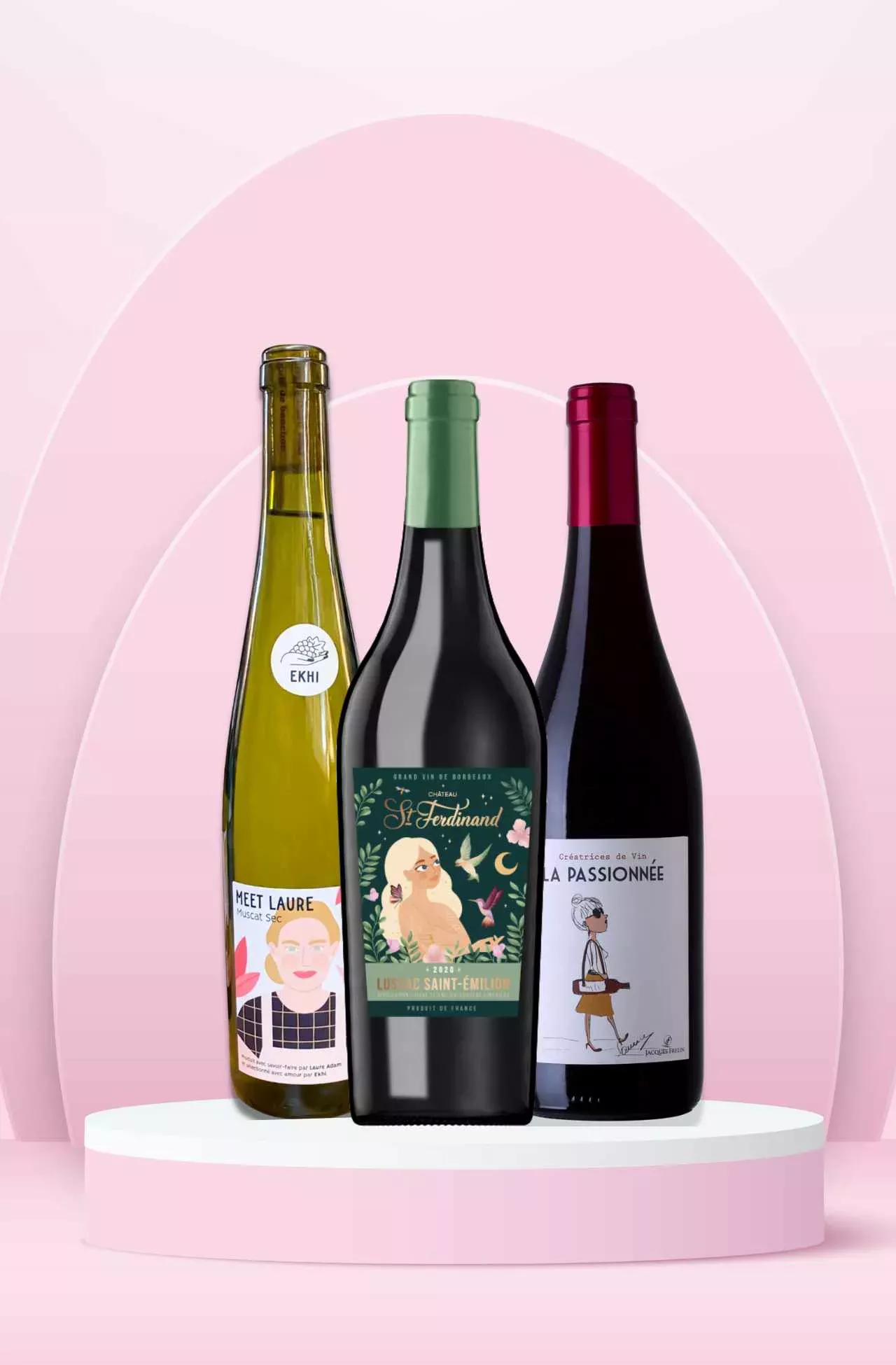 Coffret vin de femmes : cadeau copine, cadeau vin, vin anniversaire, vin à offrir, cadeau vin femme, coffret vin