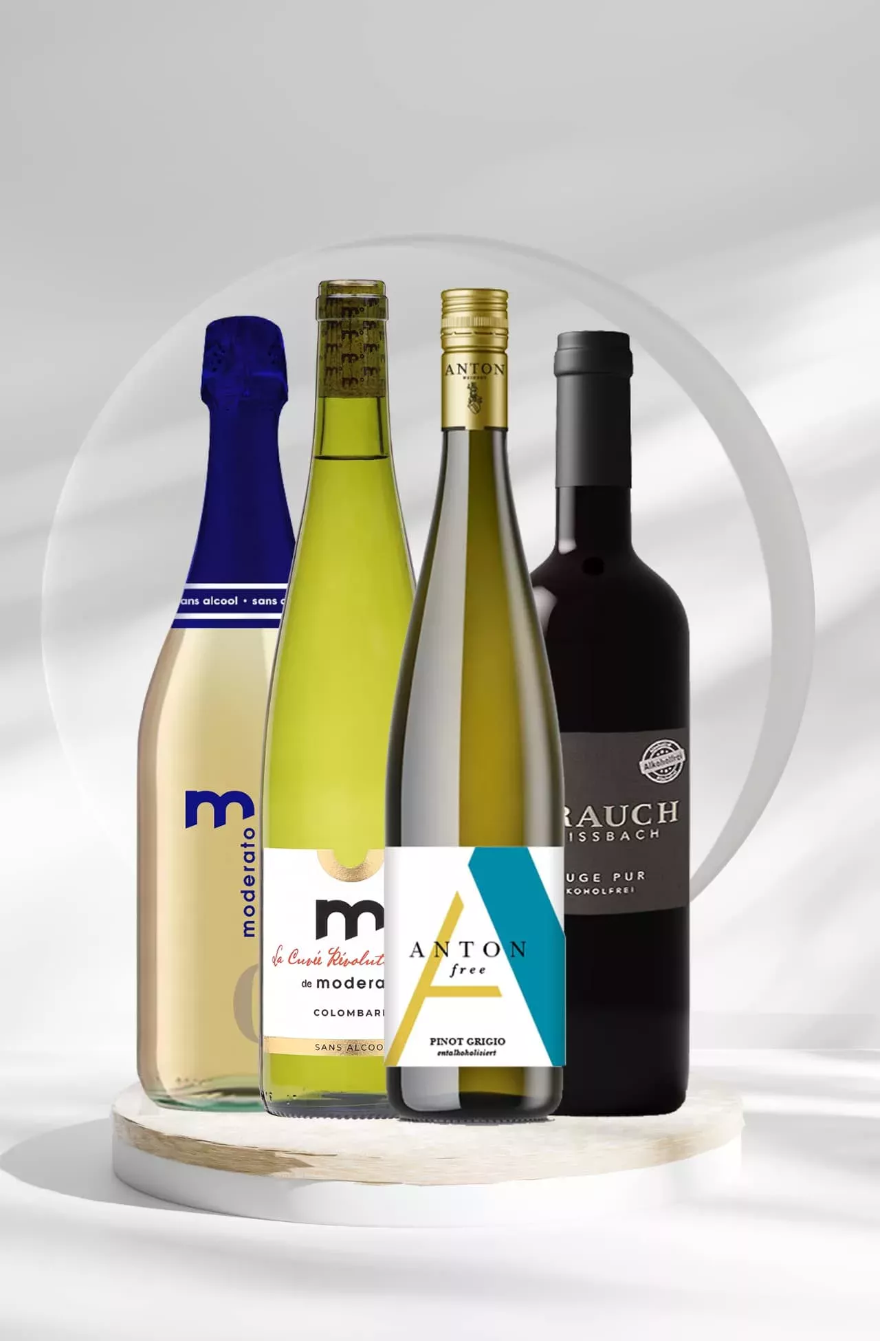 box vins sans alcool sec et peu sucrés