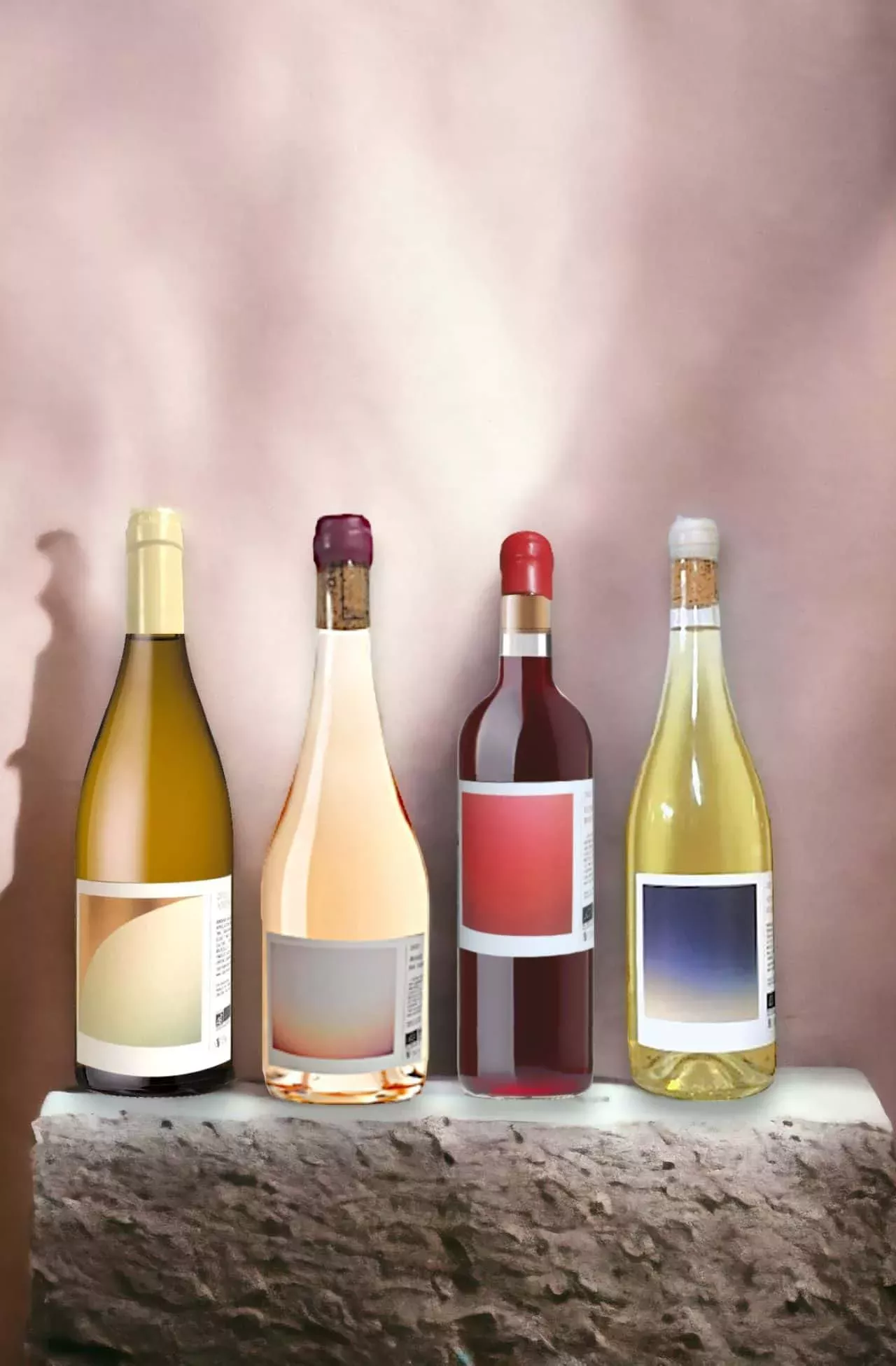 art et vin gamme de jolies bouteilles de vins de bordeaux