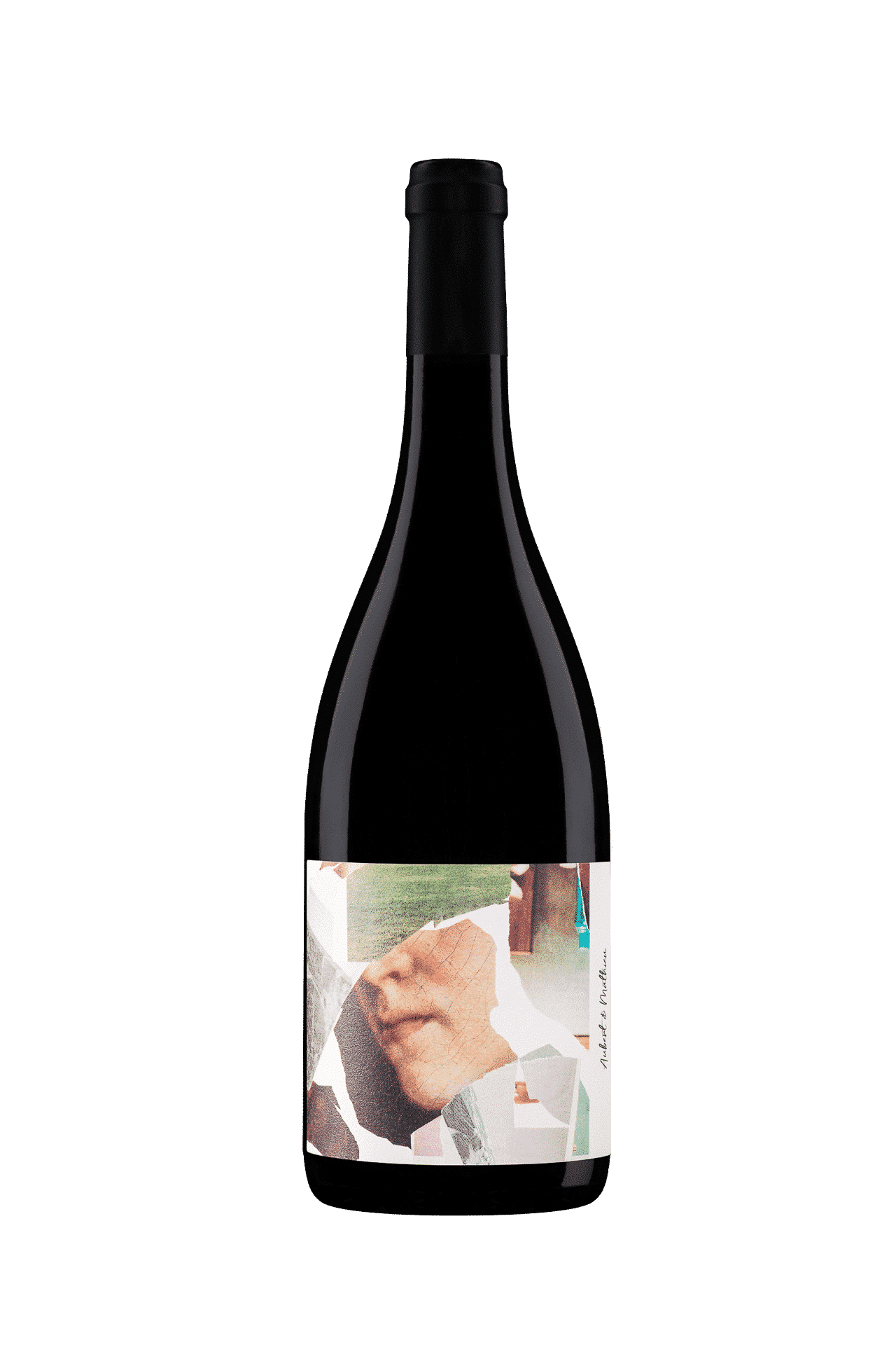 Bouteille de vin représentant un visage de femme