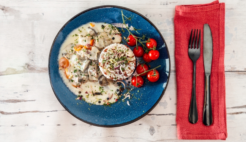 Assiette de blanquette de veau