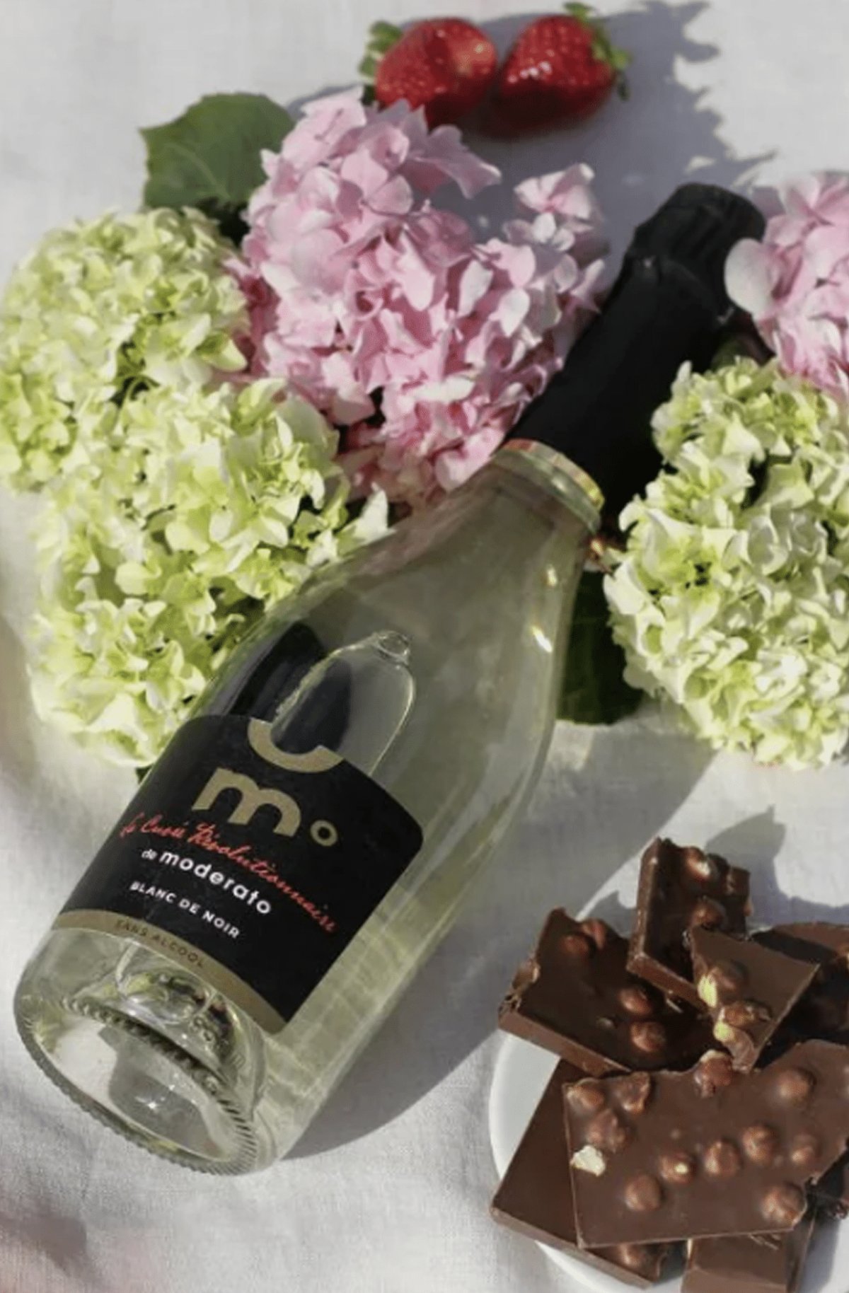 bouteille de moderato blanc de noir