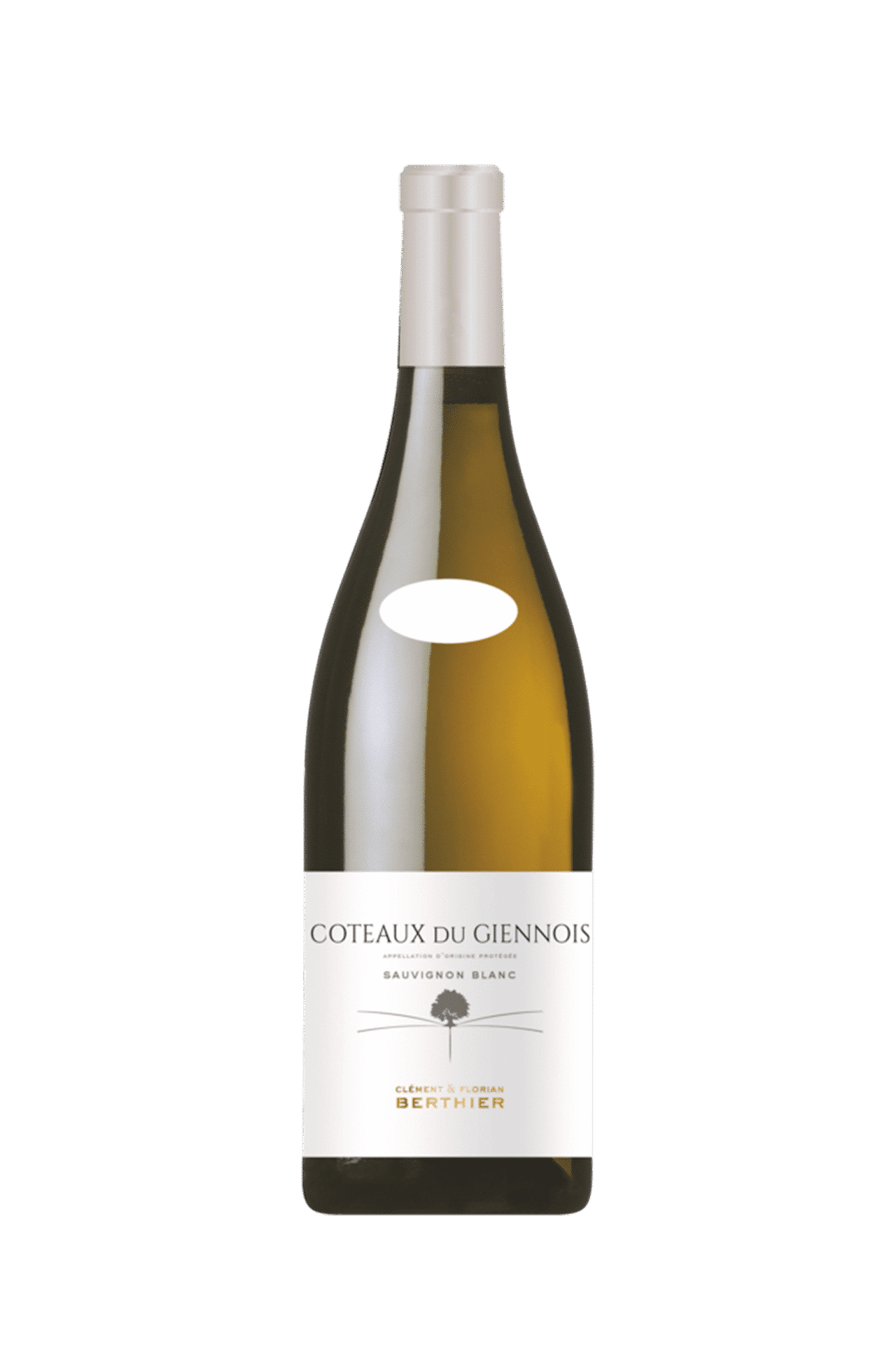 bouteille de côteaux du giennois blanc près de sancerre