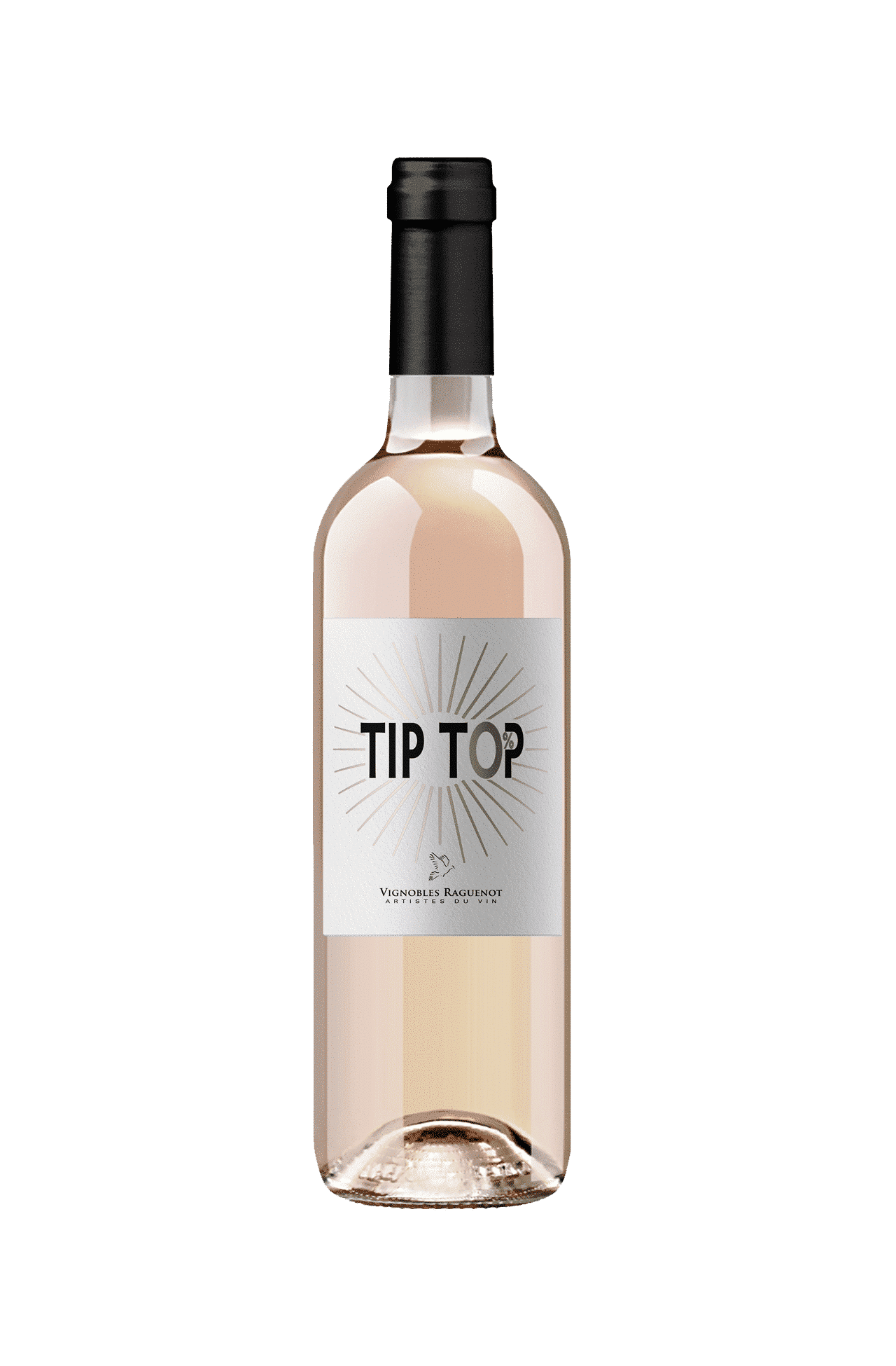 Tip Top, bouteille de vin rosé sans alcool