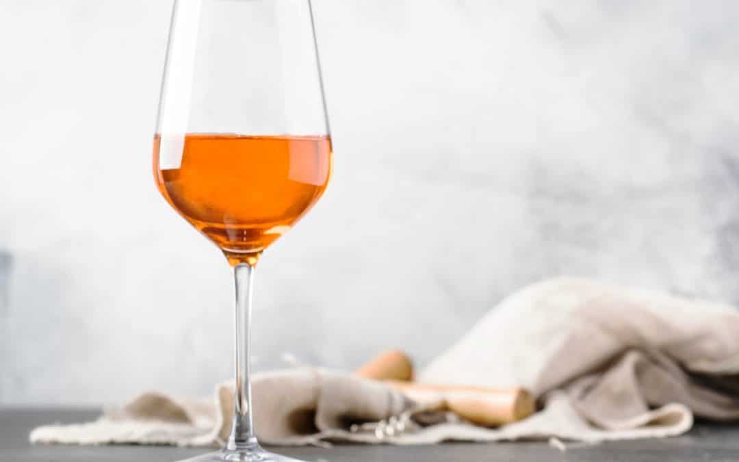 verre de vin orange