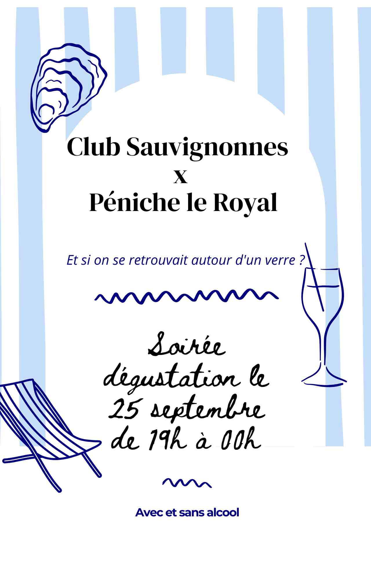 affiche soirée sauvignonnes x le royal