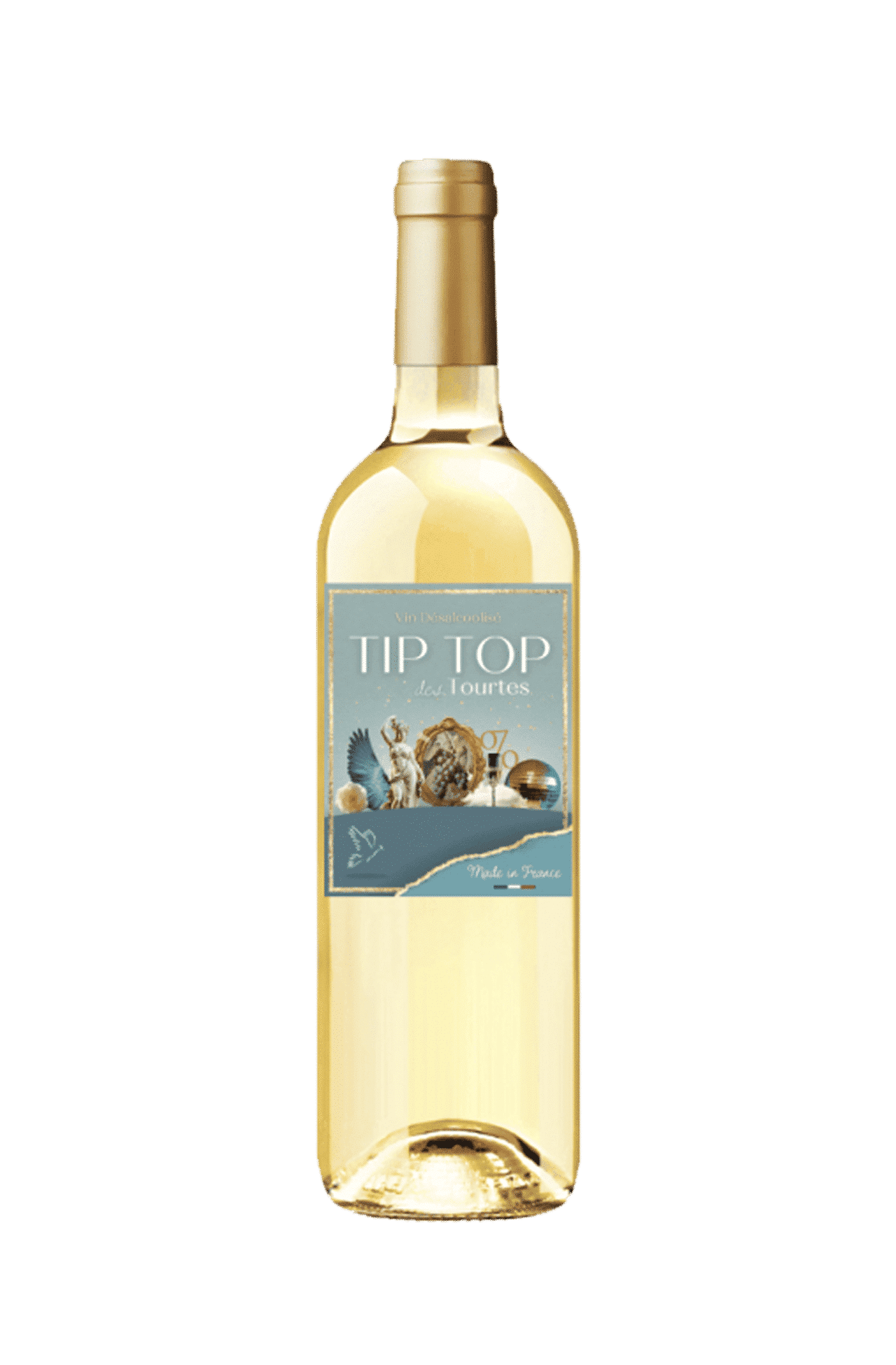 Bouteille de blanc sans alcool
