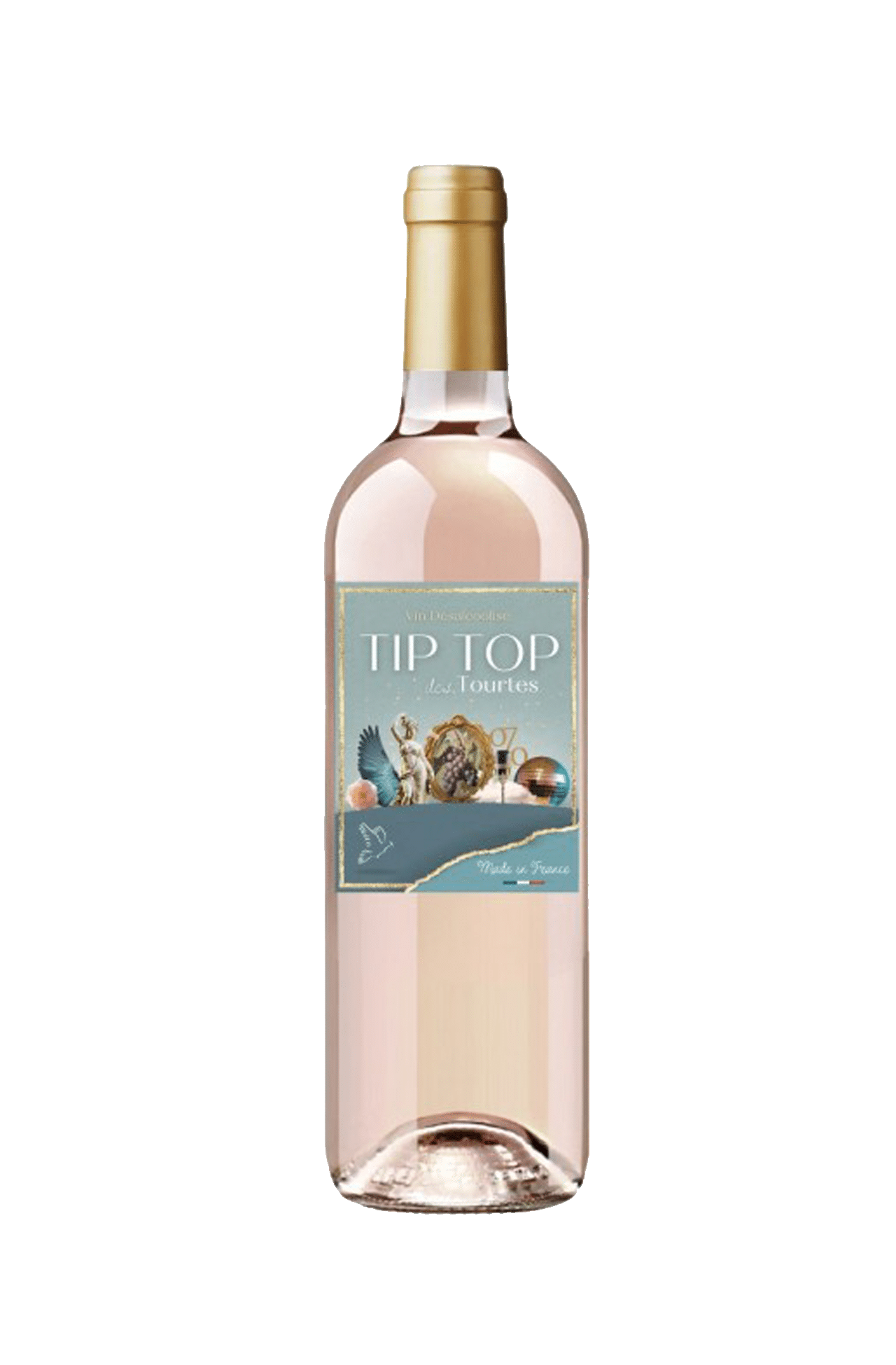 bouteille de rosé sans alcool tip top