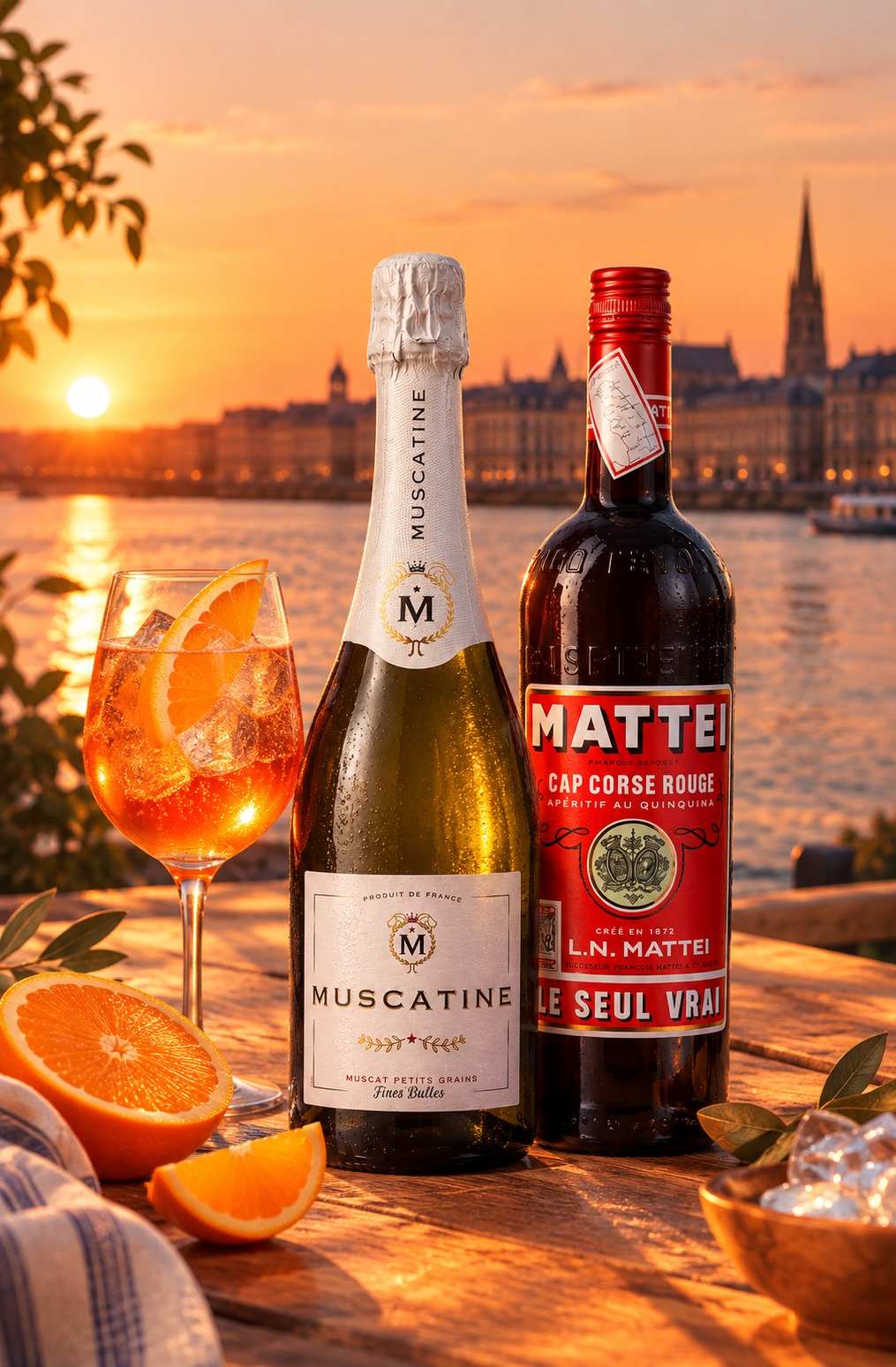association mattei et muscatine pour cocktail capo spritz